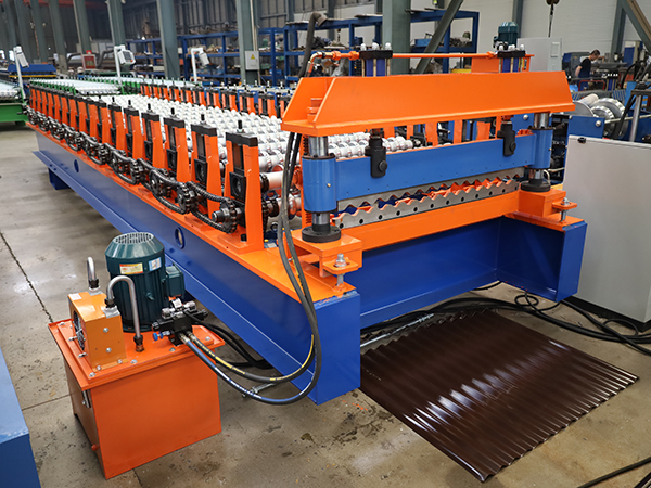 1064 Water Wave Roof Sheet Cold Roll Forming Making Machine